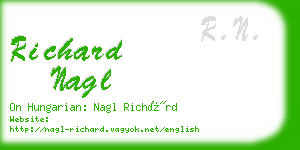 richard nagl business card